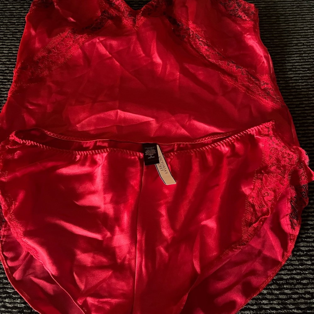 Red nighttime teddy Never worn